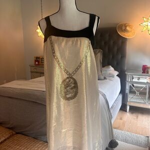 Voom by Joy Han Black Satin Dress